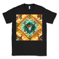 Black native american aztec seamless pattern Classic Tee - BundleAndBundleShop