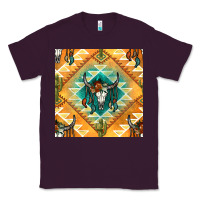 Plum native american aztec seamless pattern Classic Tee - BundleAndBundleShop