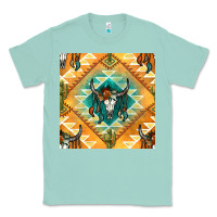 Seafoam native american aztec seamless pattern Classic Tee - BundleAndBundleShop
