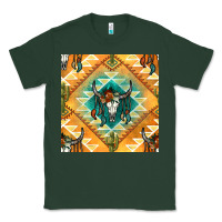 Sports Green native american aztec seamless pattern Classic Tee - BundleAndBundleShop