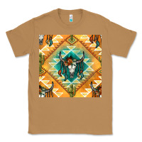 Toasted Coconut native american aztec seamless pattern Classic Tee - BundleAndBundleShop