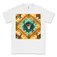 White native american aztec seamless pattern Classic Tee - BundleAndBundleShop