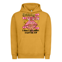 Pigment Peanut Butter birthday queen i dont get older i level up Urban Hoodie - Artiststas