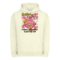 Pigment Pistachio birthday queen i dont get older i level up Urban Hoodie - Artiststas