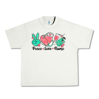 Pistachio peace love nurse Urban Heavy Tee - texasbilliewilder