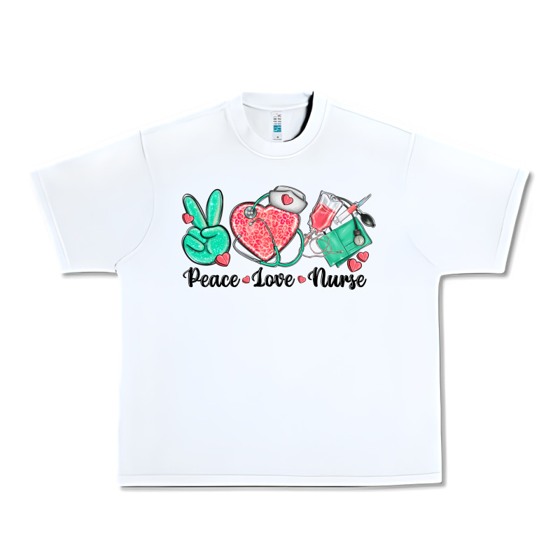 Peace Love Nurse Urban Heavy Tee by texasbilliewilder | Teevron