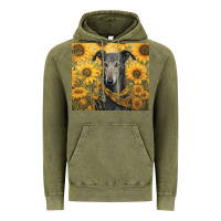 Vintage Olive greyhound Vintage Hoodie - Unal Design