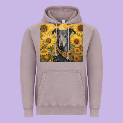 Greyhound Vintage Hoodie Designed By Unal Design