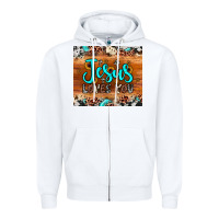 White jesus loves you Zipper Hoodie - JahusDesignShop