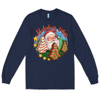 Navy holiday vibes Long Sleeve Tee - FaDigitalArtStudio