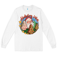 White holiday vibes Long Sleeve Tee - FaDigitalArtStudio