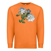 Carrot white dawn rose Premium Sweatshirt - LillyAllenDesigns