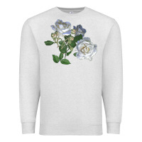 Oatmeal Heather white dawn rose Premium Sweatshirt - LillyAllenDesigns