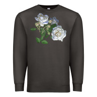 Smoke white dawn rose Premium Sweatshirt - LillyAllenDesigns