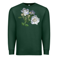 Sports Green white dawn rose Premium Sweatshirt - LillyAllenDesigns