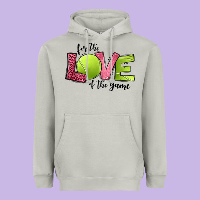 For The Love Of The Game Tennis Heavyweight Hoodie Designed By Jasminsmagicworld