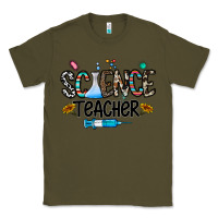 Army Green science teacher Classic Tee - CowhideDigitalArt