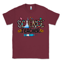 Burgundy science teacher Classic Tee - CowhideDigitalArt