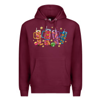 Burgundy mexican christmas Premium Hoodie - MaliasSmallBusiness