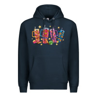 Navy mexican christmas Premium Hoodie - MaliasSmallBusiness