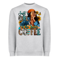 Just A Girl Who Loves Coffee Heavyweight Sweatshirt | Teevron
