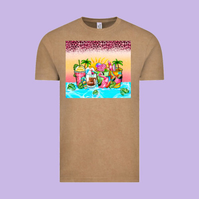 Beach Summer Coffee Cups Vintage Tee Designed By Zillion Design Studio