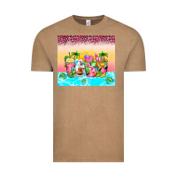 Vintage Coffee beach summer coffee cups Vintage Tee - Zillion Design Studio