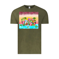 Vintage Olive beach summer coffee cups Vintage Tee - Zillion Design Studio