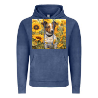 Vintage Denim jack russel terrier Vintage Hoodie - Unal Design