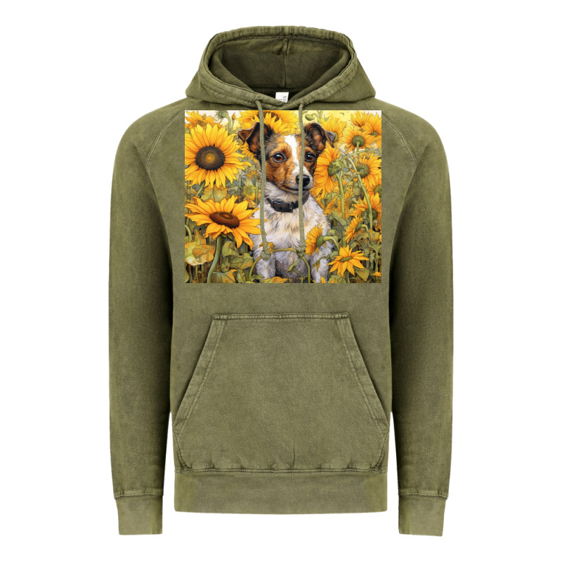 Jack Russel Terrier Vintage Hoodie by Unal Design | Teevron