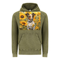 Vintage Olive jack russel terrier Vintage Hoodie - Unal Design