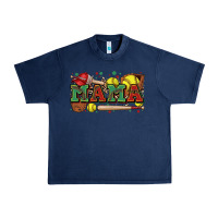 Navy mama softball Urban Heavy Tee - Zillion Design Studio