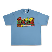 Pebble Blue mama softball Urban Heavy Tee - Zillion Design Studio
