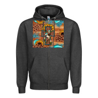 Charcoal Heather leopard cross sunflower Zipper Hoodie - JahusDesignShop