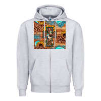 Heather Grey leopard cross sunflower Zipper Hoodie - JahusDesignShop