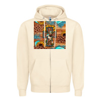 Sandshell leopard cross sunflower Zipper Hoodie - JahusDesignShop