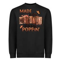 Black Made with melanin always poppin' Heavyweight Sweatshirt - RanaPortraitStore