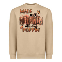 Mushroom Made with melanin always poppin' Heavyweight Sweatshirt - RanaPortraitStore