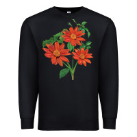 Black tithonia fiesta del sol sunflower Premium Sweatshirt - LillyAllenDesigns
