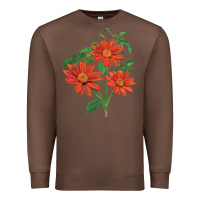 Chestnut tithonia fiesta del sol sunflower Premium Sweatshirt - LillyAllenDesigns