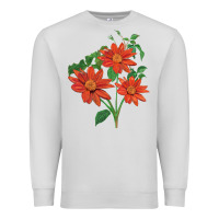 Dove Grey tithonia fiesta del sol sunflower Premium Sweatshirt - LillyAllenDesigns