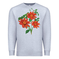 Heather Grey tithonia fiesta del sol sunflower Premium Sweatshirt - LillyAllenDesigns