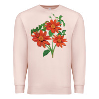 Pale Pink tithonia fiesta del sol sunflower Premium Sweatshirt - LillyAllenDesigns