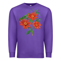 Tithonia Fiesta Del Sol Sunflower Premium Sweatshirt | Teevron