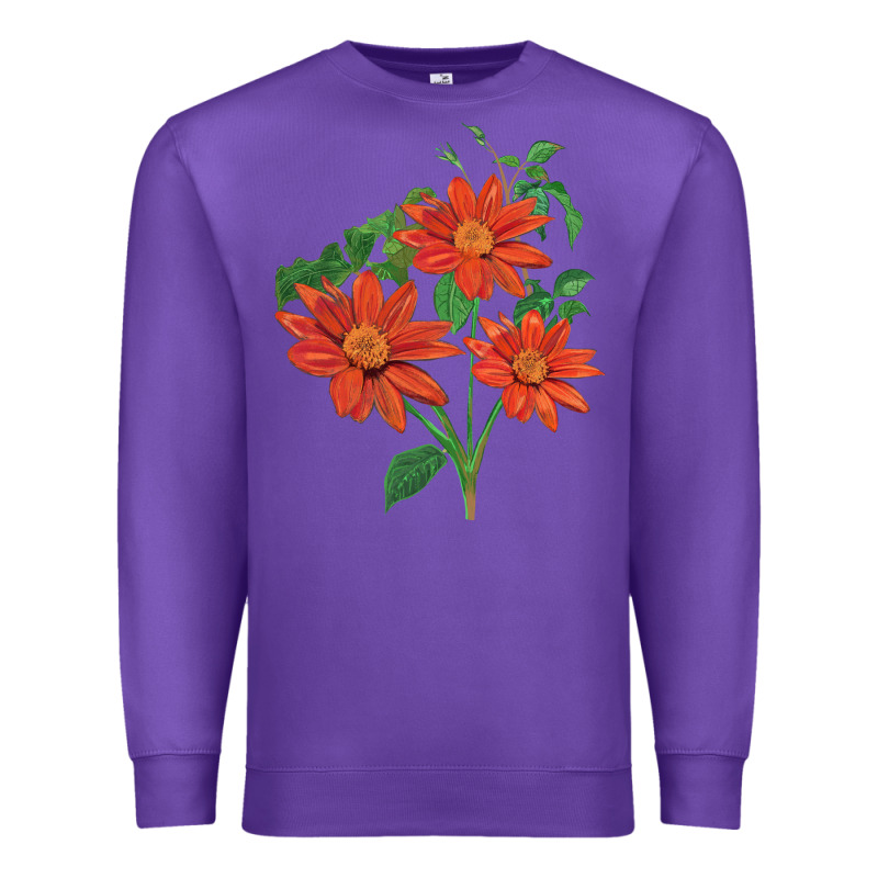 Tithonia Fiesta Del Sol Sunflower Premium Sweatshirt by LillyAllenDesigns | Teevron