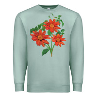 Seafoam tithonia fiesta del sol sunflower Premium Sweatshirt - LillyAllenDesigns