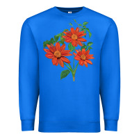 True Royal tithonia fiesta del sol sunflower Premium Sweatshirt - LillyAllenDesigns