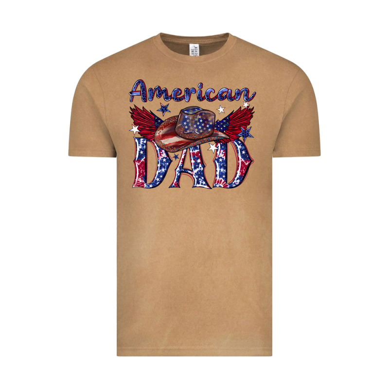 American Dad With Cowboy Vintage Tee by texasbilliewilder | Teevron