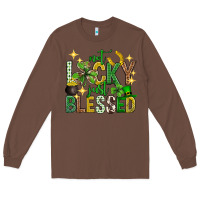 Chestnut Not lucky just blessed st. patricks day Long Sleeve Tee - Neo Western