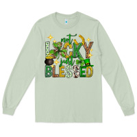 Matcha Not lucky just blessed st. patricks day Long Sleeve Tee - Neo Western